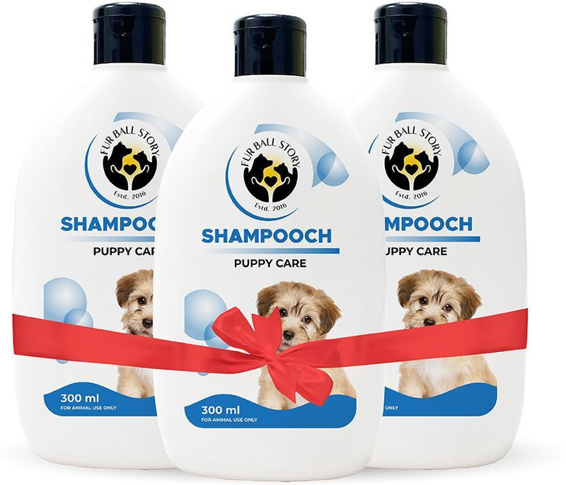 Fur Ball Story Shampooch Puppy Shampoo for Gentle Cleansing Anti-Bacterial Natural Dog Shampoo(900 ml)