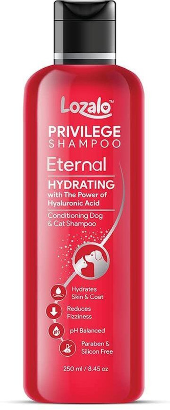 Lozalo Coat Cleansing and Conditioning Hydrating Shampoo with Hyaluronic Acid Conditioning, Itch Relief Citronella Cat, Dog Shampoo(250 ml)