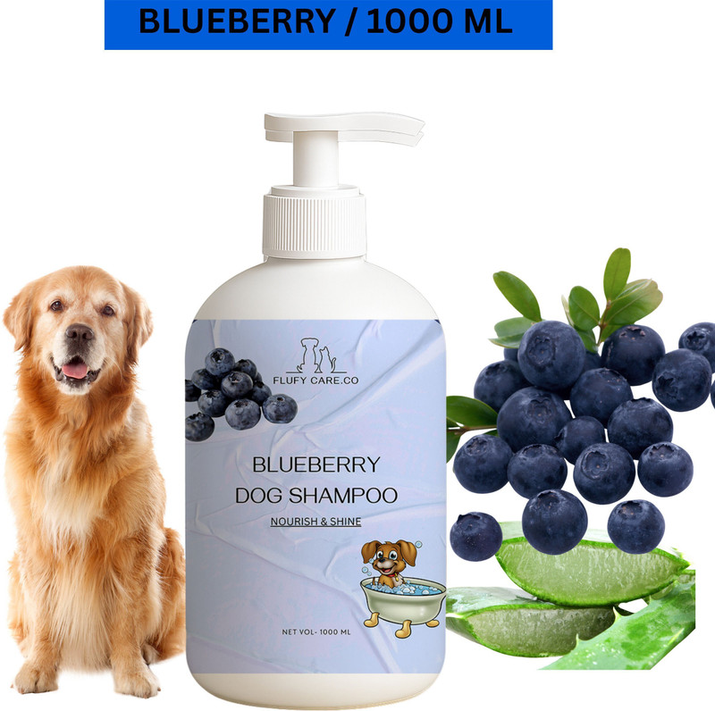 flufy care co Herbal Neem Dog Shampoo – 1000ml | Natural Anti-Tick & Anti-Fungal Anti-fungal, Allergy Relief, Anti-itching, Hypoallergenic, Flea and Tick NEEM Dog Shampoo(1000 ml)