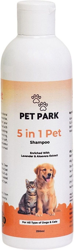 Pet Park Anti-fungal, Allergy Relief, Anti-dandruff, Anti-itching, Itch Relief Lavender and Alovera Dog, Cat Shampoo(250 ml)