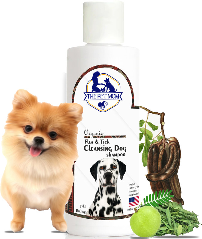 THE PET MOM Organic Flea & Tick Cleansing Small Pet Shampoo for Ticks, Lice, Flea and Tick, Anti-itching, Conditioning Fresh Fragrance, Easy To Use Rabbit Tick Shampoo for All Small Pet Breed Rabbit Shampoo(200 ml)