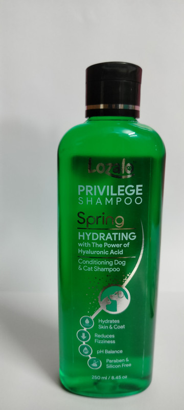 Lozalo PREVILEGE SPRING Conditioning PH Balanced Shampoo for Dogs and Cats, Conditioning Shampoo with the extract of Aloe Vera, Jojoba oil, Oatmeal & Wheat Gram Oil Dog Shampoo(250 ml)
