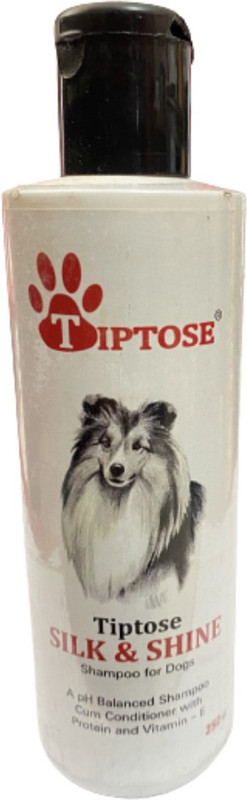 tiptose Tiptose Silk & Shine Shampoo for dogs with protein and conditioner Whitening and Color Enhancing rose Dog Shampoo(250 ml)