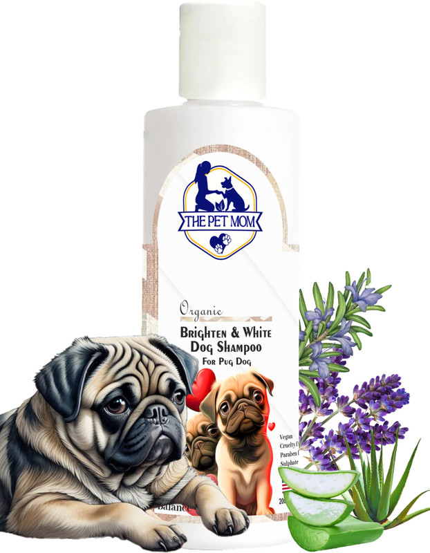THE PET MOM Brighten & White Dog Shampoo For Pomeranian Dog & Puppy –Deep Clean, Softens Conditioning, Whitening and Color Enhancing Fresh Fragrance, Coat Wash Shampoo For All Dog Breed, Dog Shampoo(200 ml)