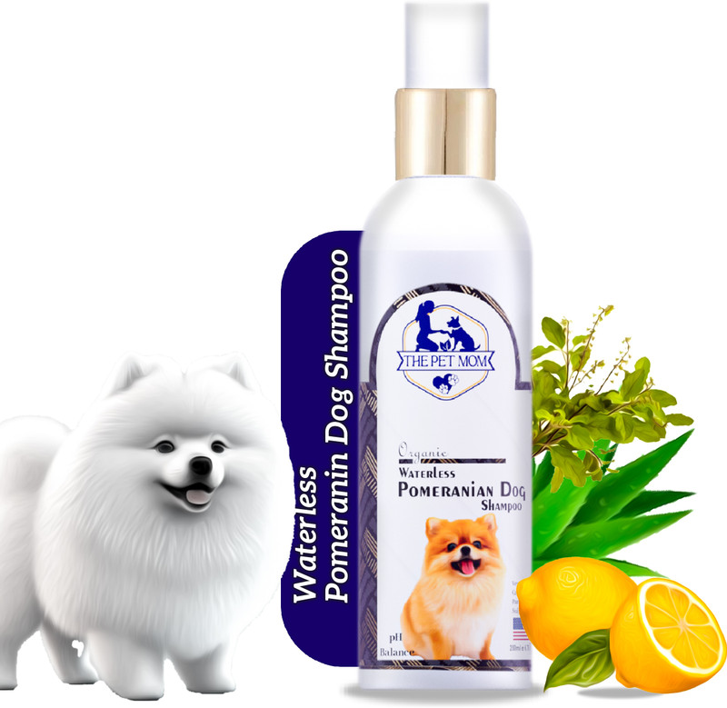 THE PET MOM Organic Waterless Pomeranian Dry Bath Dog Shampoo Spray For Cleanse, Smooth Coat Conditioning, Anti-fungal Fresh Fragrance, Easy to Use Dog Shampoo For All Dog Breed Dog Shampoo(200 ml)