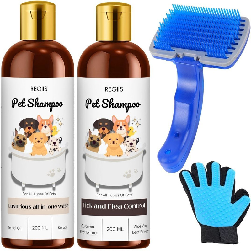 Regiis 5in1shampoo_glove Pet Spa Kit