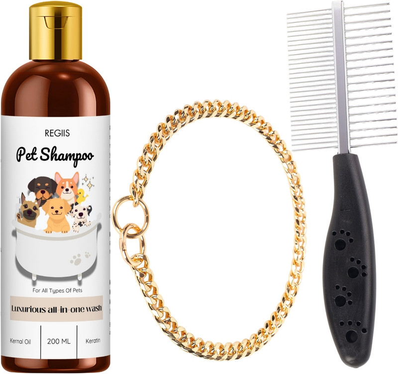 Regiis 5‑in‑1 Pet Shampoo + Itch‑Relief Shampoo Pet Spa Kit