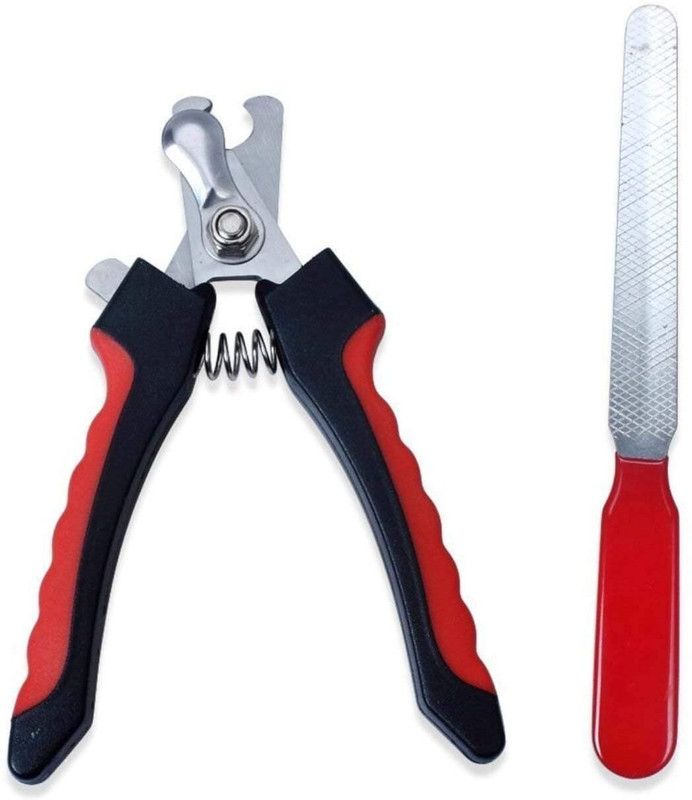 PSK PET MART PSK Dog Nail Cutter with Clipper, Red Pet Spa Kit