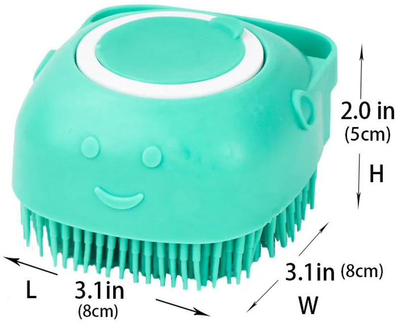VM Mart Pet Shampoo Dispenser Brush Pet Spa Kit