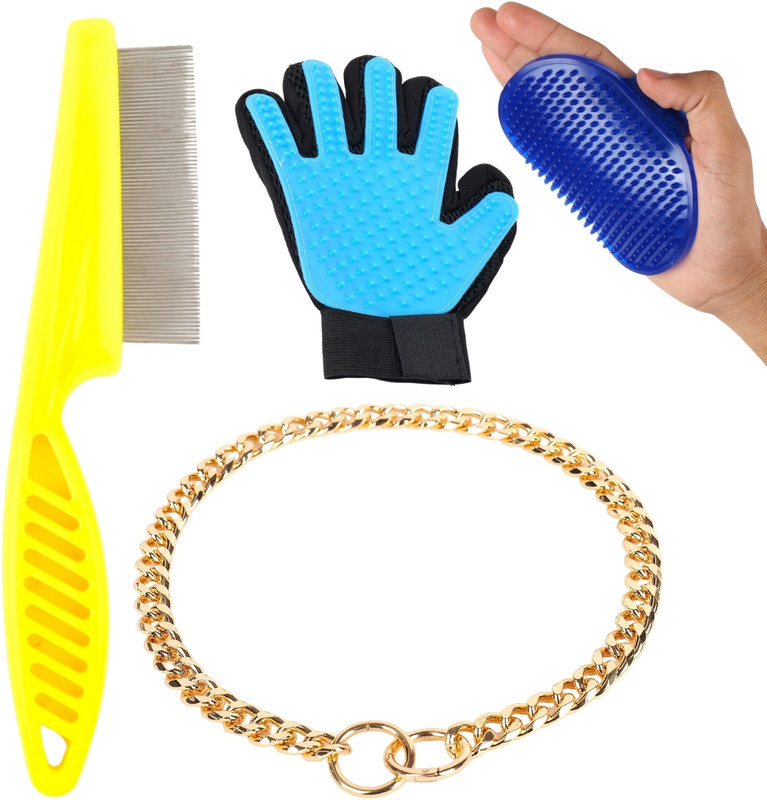 Regiis Dog Grooming Kit: Deshedding Shampoo, Itch Away Shampoo, Slicker Brush Pet Spa Kit