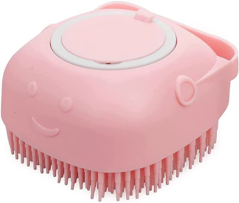 Noahfun Pet Bath Brush Shampoo Dispenser Soft Silicone Shower Use Cat Dog Puppy Grooming Pet Spa Kit
