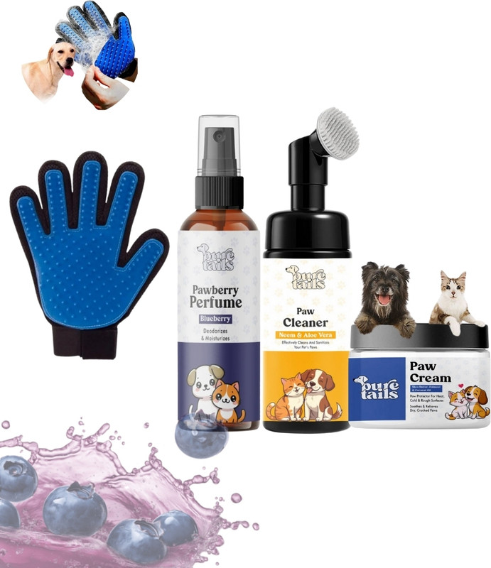 Pure Tails PT-PEACH-PAWSPA-4IN1 Pet Spa Kit