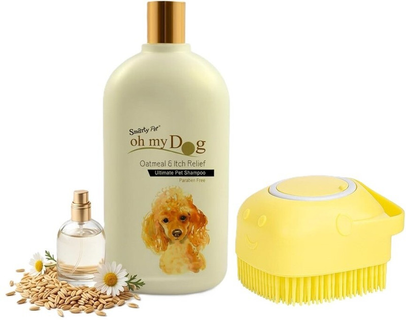 Puppyhugs Oh My Dog Oatmeal and Itch Relief Dog Shampoo with Shampoo Dispenser-500ML Pet Spa Kit