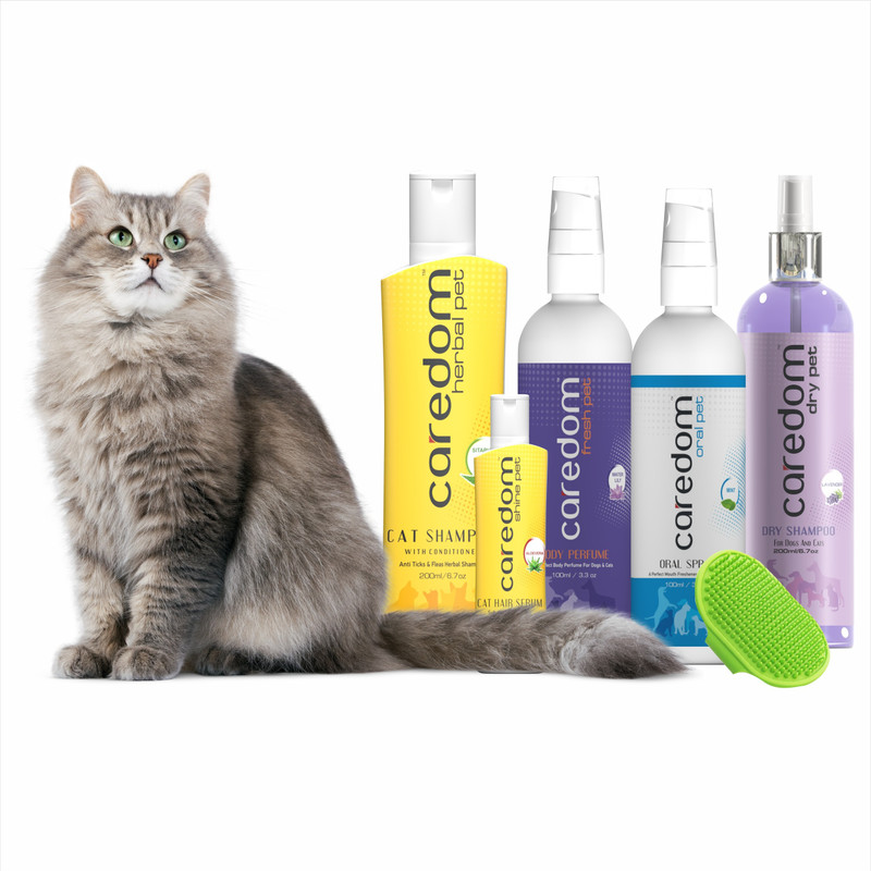 Caredom Pawfect – The Pet Box for Cat – 6 In 1 Head To Paw Customize Grooming Kit Pet Spa Kit