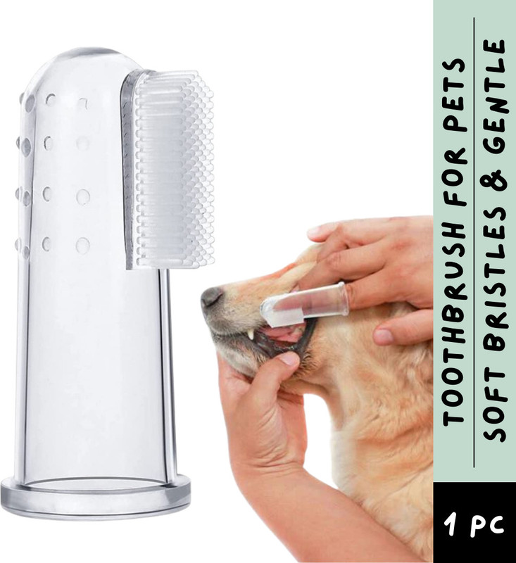 COCO CRUSH Silicone Finger Toothbrush for Pets - Safe, Super Soft & Gentle Dental Care with Pet Toothbrush(Dogs, Cats, Kittens, and Puppies)