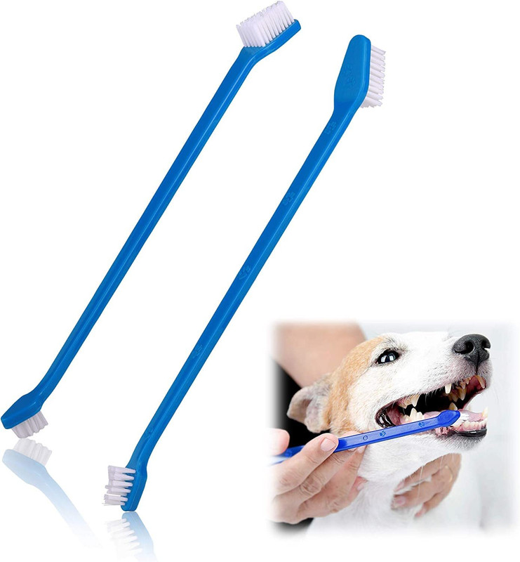 Puppy Pet Cleaning Dental Toothbrush Double Headed, for Dogs Cats Puppy Pet Toothbrush(Dogs, Cats, Rabbit)