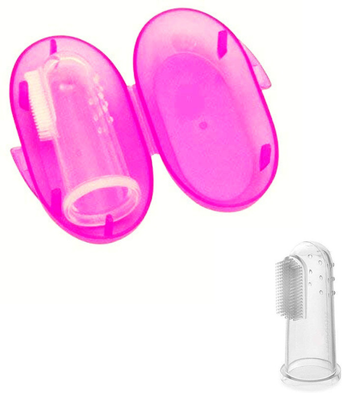 Pet Guard Silicon Finger Manual Toothbrush For Baby Pets With Back Side Toung Cleaner, Pet Toothbrush(Small Pets)
