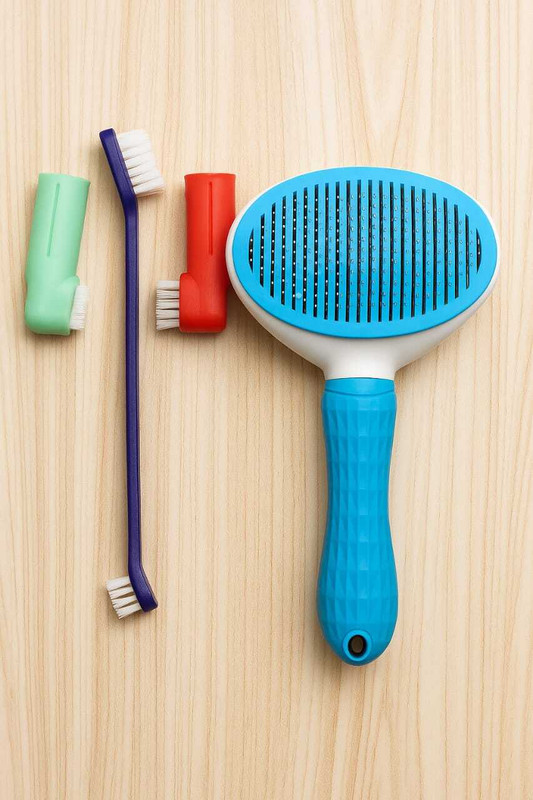 ByAll Toothbrush & Slicker Pet Toothbrush(Dog & Cat)