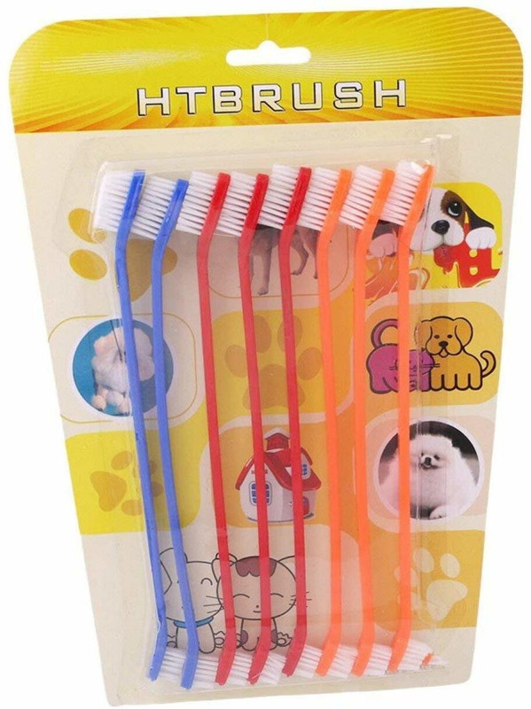 Pet Needs Pet Dog/Cat's Double Headed Toothbrush Pet Toothbrush(Dog)