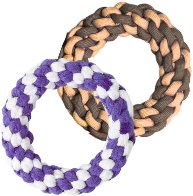Petfun Double Knot Rope Tug Toy Pack Of 1 Cotton Chew Toy For Dog & Cat