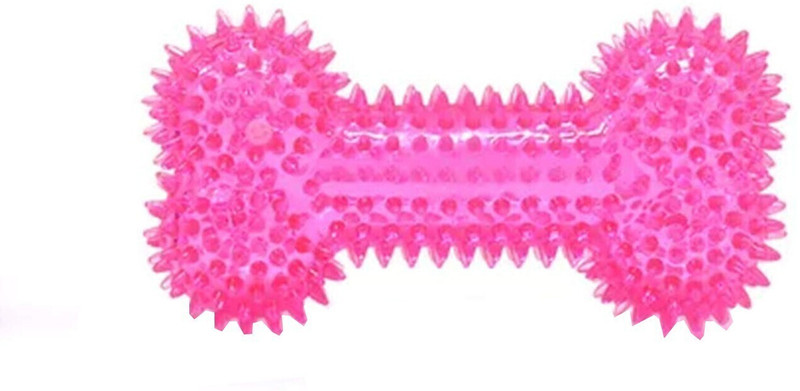 Pet Needs Durable Squeaky Chew Bone Toy- Non-Toxic Soft Natural TPR Rubber Toy for Puppy Rubber Bone, Chew Toy, Fetch Toy, Rubber Toy, Squeaky Toy For Dog