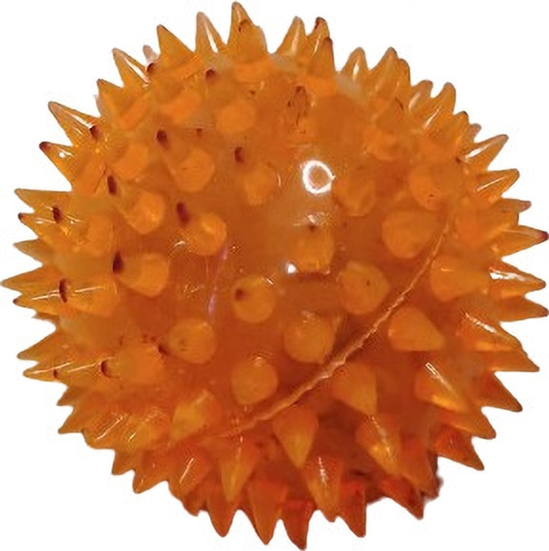Petfun LED Light-up Spike Squeaky Bouncy Ball for DOGS WITH SOUND INTERACTION(SMALL) Rubber Chew Toy, Squeaky Toy, Ball For Dog & Cat