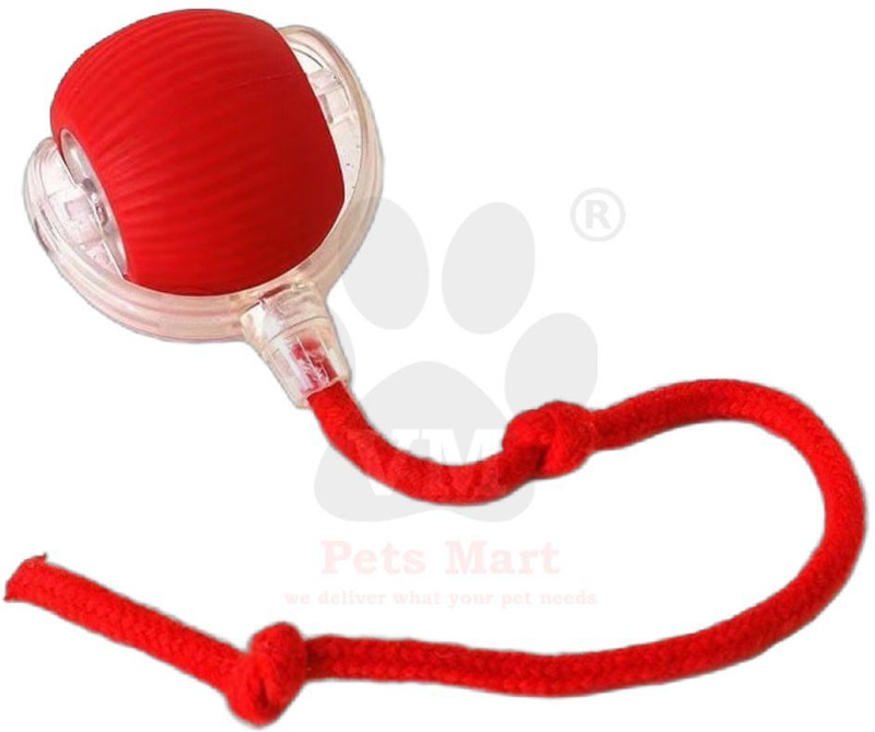 VM Mart VM Mart Interactive Smart Ball Toy With Rope for Cats and Dogs Silicone Ball For Dog & Cat