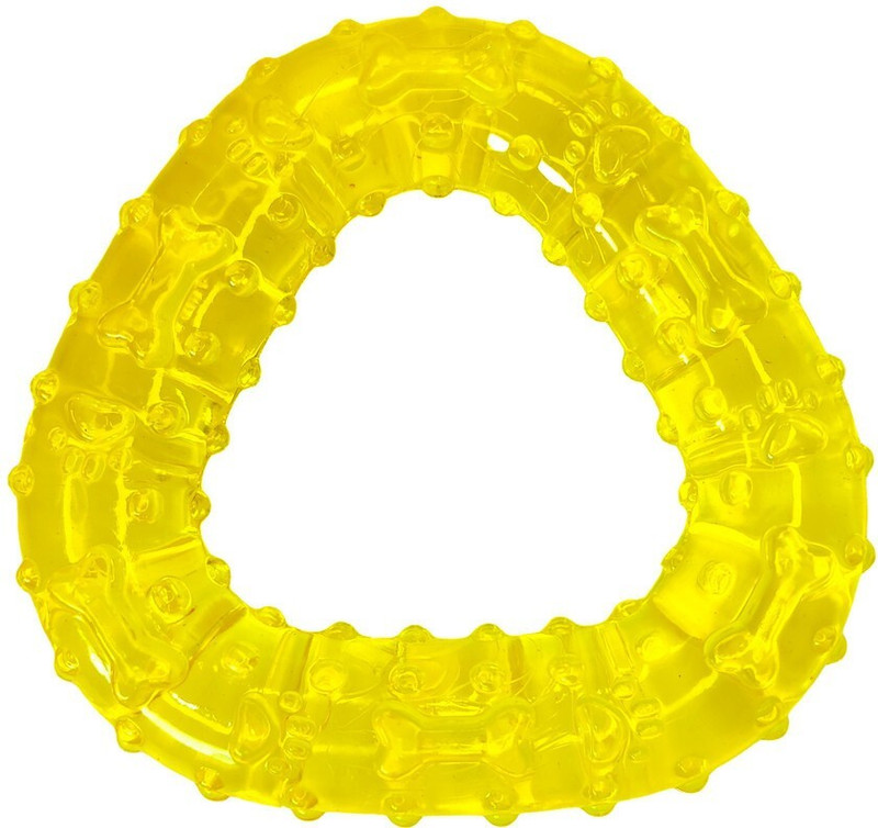 chullbull pet products Triangle Shaped Toy For Dog Promote Dental Hygiene Silicone Rubber Toy, Chew Toy, Tough Toy, Training Aid For Dog & Cat