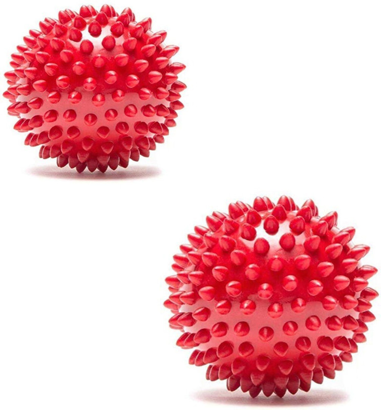 chullbull pet products Chullbull Pet Products Natural Rubber Spiked Ball (Pack of 2) Rubber Ball For Dog