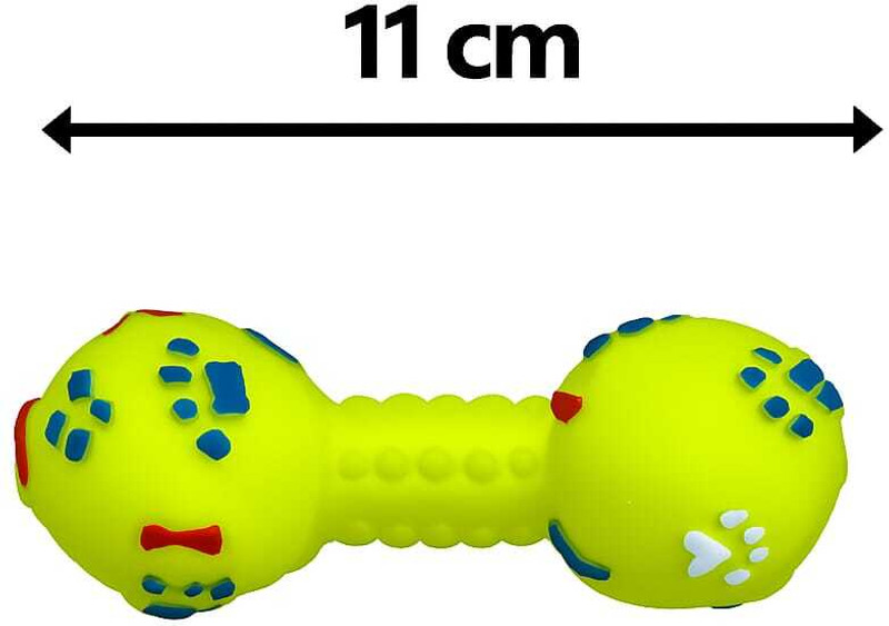 R S ENTERPRISES Dumbbell Bone Chew Toy for Dogs Rubber Bone For Dog & Cat