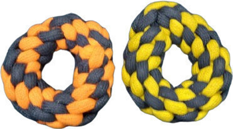 Petfun Rope Ring Toy Durable Chew Toy for Dogs & Cats Cotton Training Aid, Fetch Toy For Dog & Cat