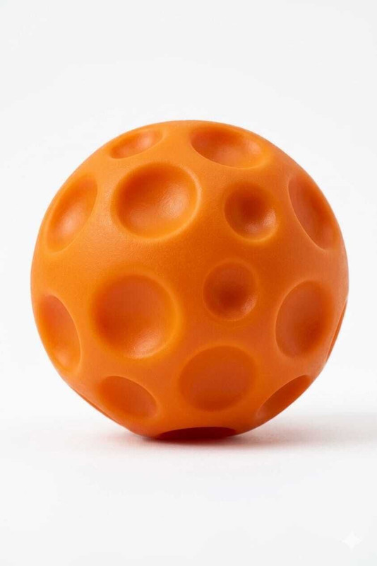 Nutripetix Bounce Moon Crater Rubber Ball for Dogs Rubber Ball For Dog & Cat