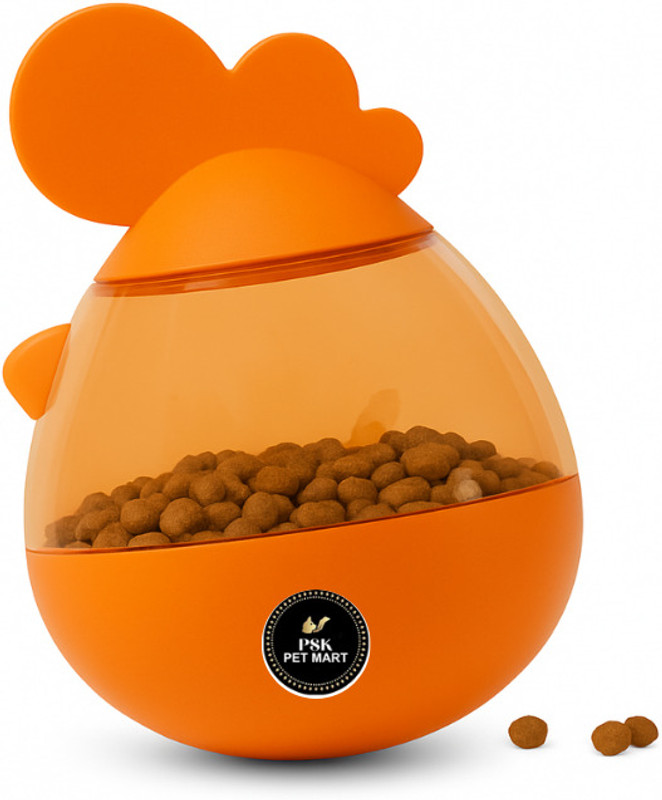 PSK PET MART Feeder Tumbler Puzzle Toy for Food Dispenser Small Pets (Random 1Pcs) Plastic Treat Dispensing Toy For Dog & Cat