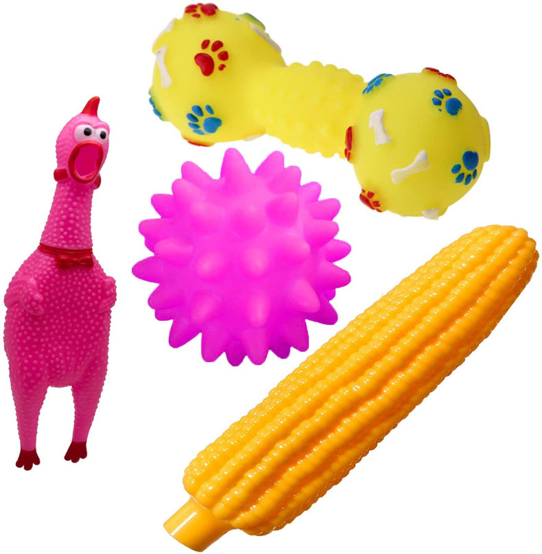 Pet Needs PNI-PA-TY-322 Rubber Rubber Toy, Squeaky Toy, Fetch Toy, Ball, Soft Toy For Dog & Cat