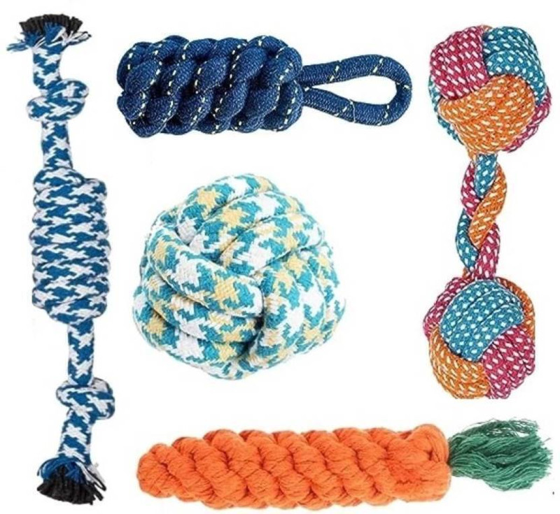 Petfun ROPE DUMBLE,Ball,CARROT,CORN STICK,TOFFIE TOYS FOR PETS Polyester, Cotton Chew Toy, Soft Toy, Training Aid For Dog & Cat