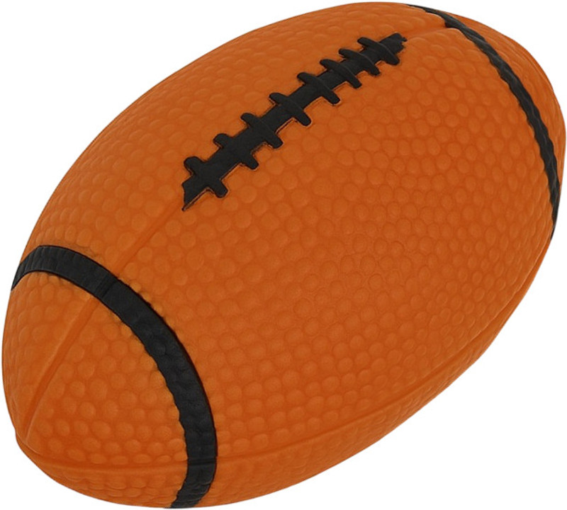 Pet Guard Interactive Dog Squeaky Rugby Ball Toy for Small, Medium Dogs Rubber Ball, Fetch Toy For Dog & Cat