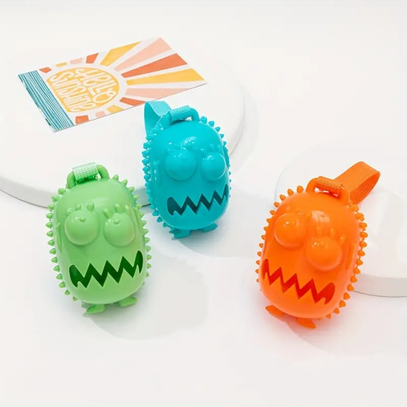 PSK PET MART Pet Dog Training Food Leaking Ball Toy Pet Sounding Rubber Chew Toy For Dog & Cat