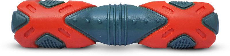 Plushmate Natural Latex Squeaky Cross Design Future Sabber Dog Toy Rubber Fetch Toy For Dog