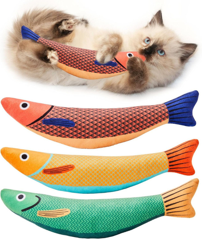 TAILY TAILS Plastic Chew Toy, Plush Toy, Squeaky Toy, Soft Toy For Cat