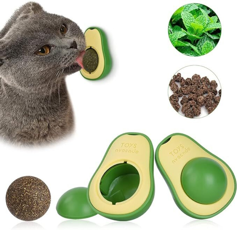 Pet Guard atnip Toy Cats Rotatable Edible Mint Natural Healthy Teeth PP (Polypropylene) Treat Dispensing Toy For Cat