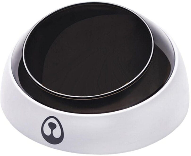 EnerJoy Single Slanted Durable Dog Bowl Anti-slip Silicone Pads Water Food With Stand Plastic Training Aid For Dog & Cat