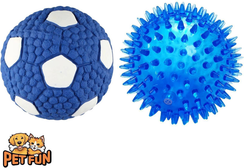 Petfun Non-Toxic BALL TOYS FOR DOG AND CAT Rubber, Silicone Rubber Toy, Ball, Squeaky Toy, Tough Toy, Training Aid For Dog & Cat