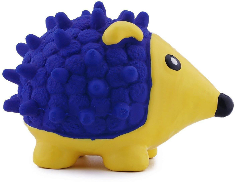 Pet Needs Rubber, Latex Cute Squeaky Rubber Hedgehog Shape Toy for Puppy and Cat-Small-for Play,Fetch and Interactive Toys Rubber Squeaky Toy For Dog & Cat