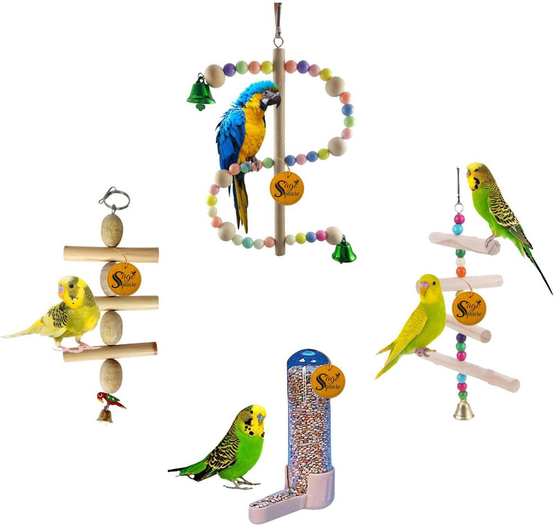 Sage Square Wooden Training Aid, Stick For Bird