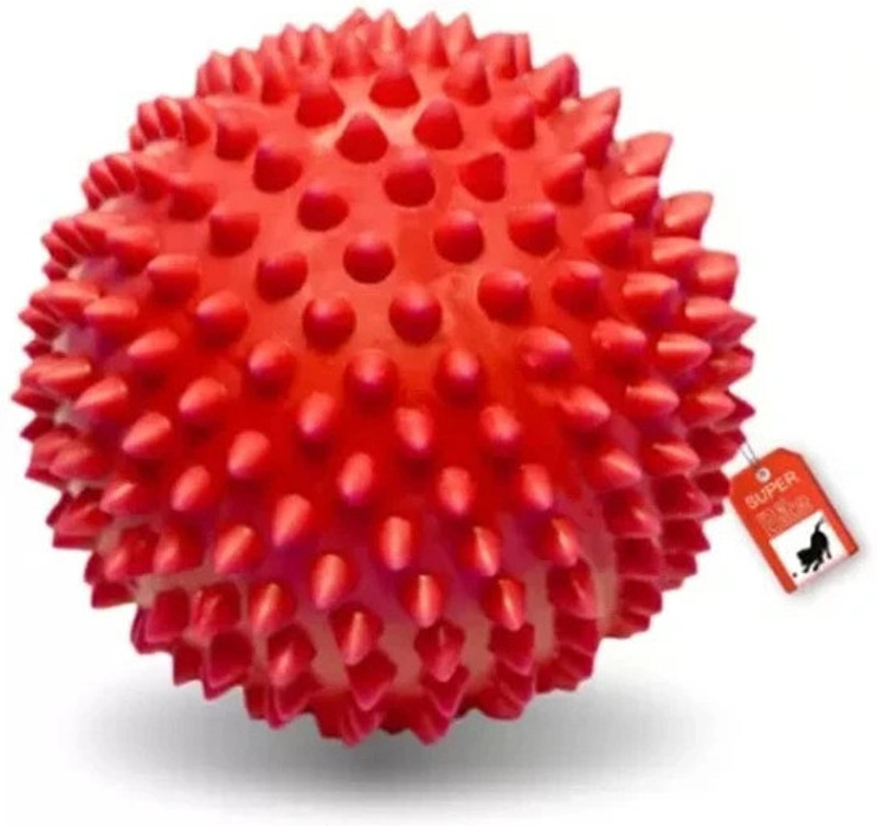 fifozone Spike Hard Ball, TPU Material Puppy Teething Toy for Dogs & Pets Multi-color Polyresin Ball For Dog Rubber Ball For Dog