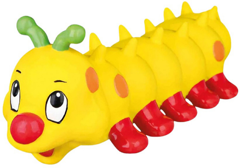 trixie Caterpillar Latex with Motifs Squeaky Dog Toy - 26 cm Rubber Squeaky Toy For Dog