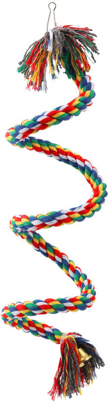 Ofifo Colorful Bird Rope Perch and Swing Set for Pet Parrots and Small Birds Cotton Perch For Bird