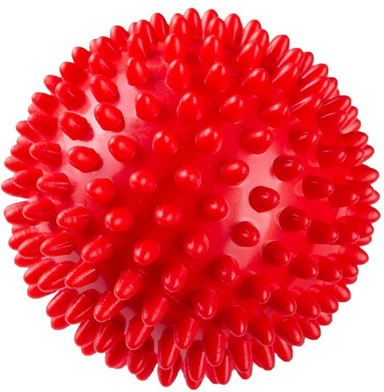 chullbull pet products 1 pc Puppy Teething (Red) Polyresin Ball, Chew Toy, Rubber Toy For Dog & Cat