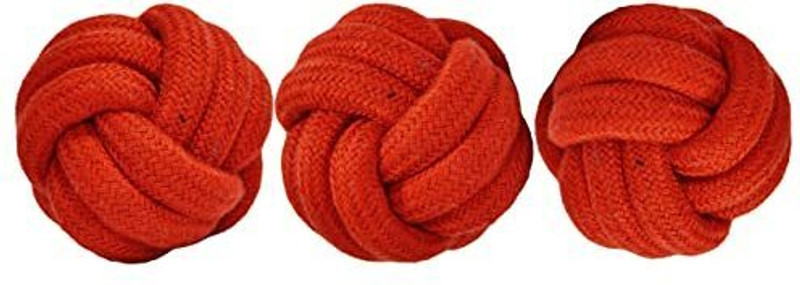 chullbull pet products Pack of 3 Cotton Ball, Chew Toy, Fetch Toy, Fetch Toy For Dog & Cat