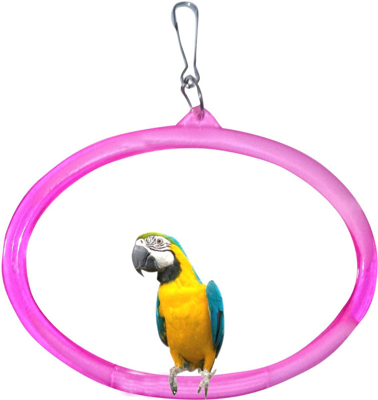 Skystar High Quality classic new Colorful Swing Birds cage Toys Fiber Training Aid For Bird